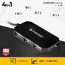 4 Port 2 USB Hub with 1.5M Cable, all 4 port work together.webp