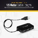 4 Port 2 USB Hub with 1.5M Cable, all 4 port work together.4.webp