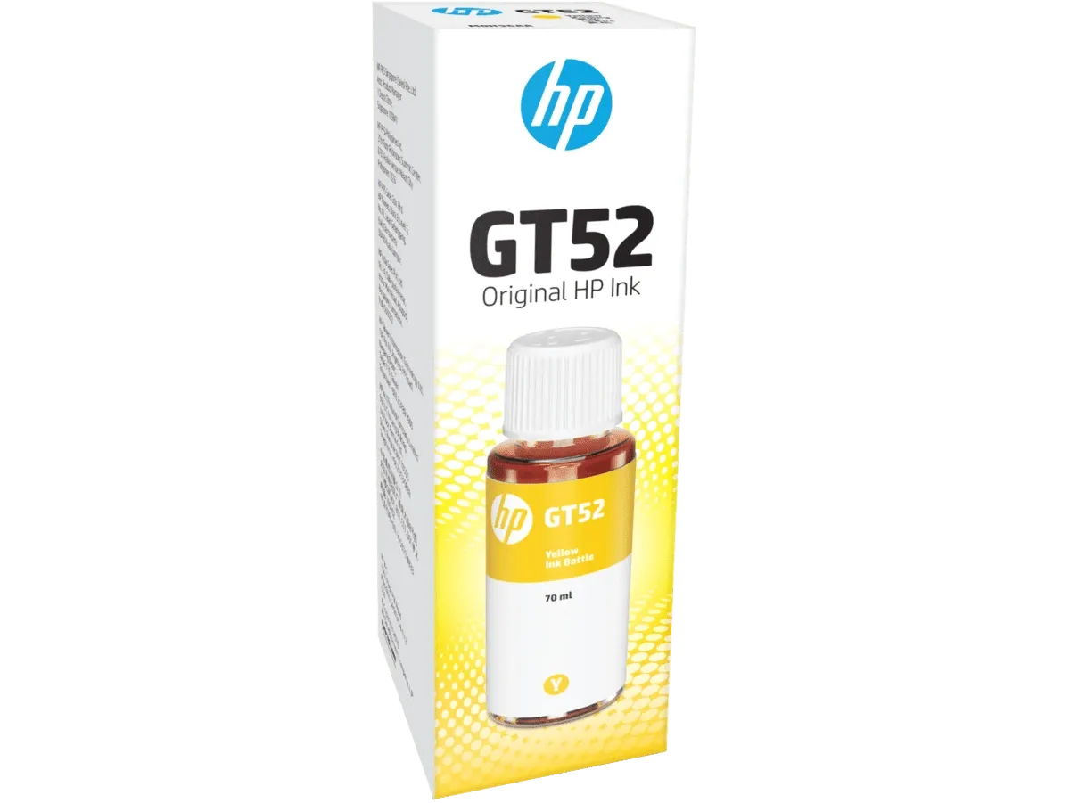 HP GT52 70-ml Yellow Original Ink Bottle