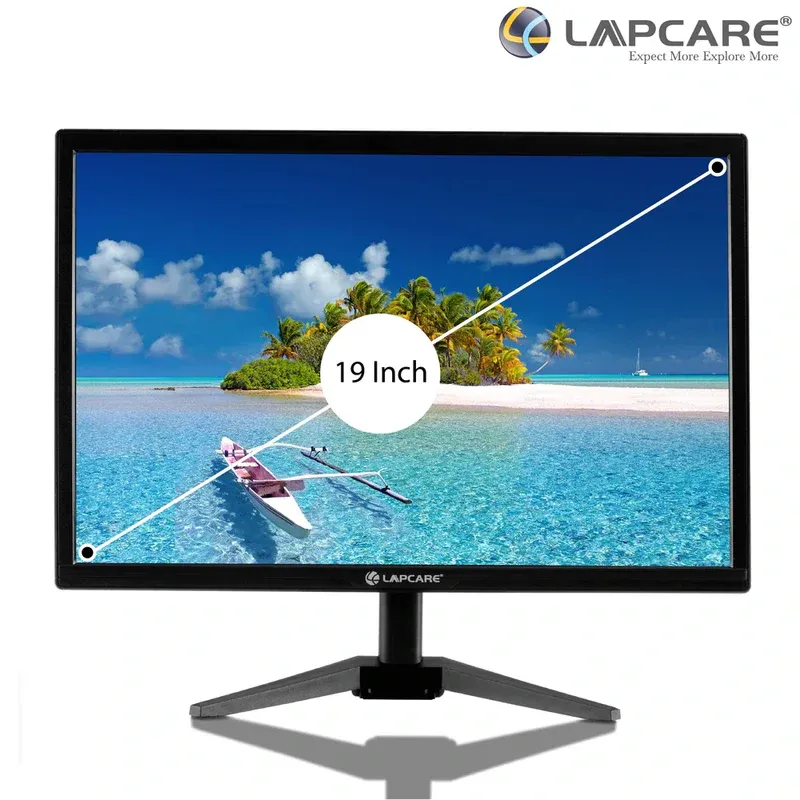 Lapcare19" LED Monitor - (48.26CM) With FHD Quality 1440*900 Resolution (LM195WDH)